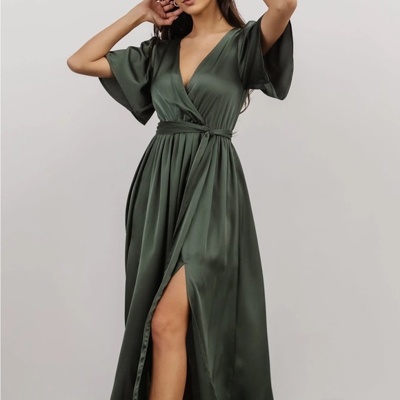 Baltic Born Dresses Baltic Born Sicily Satin Maxi Dress Poshmark